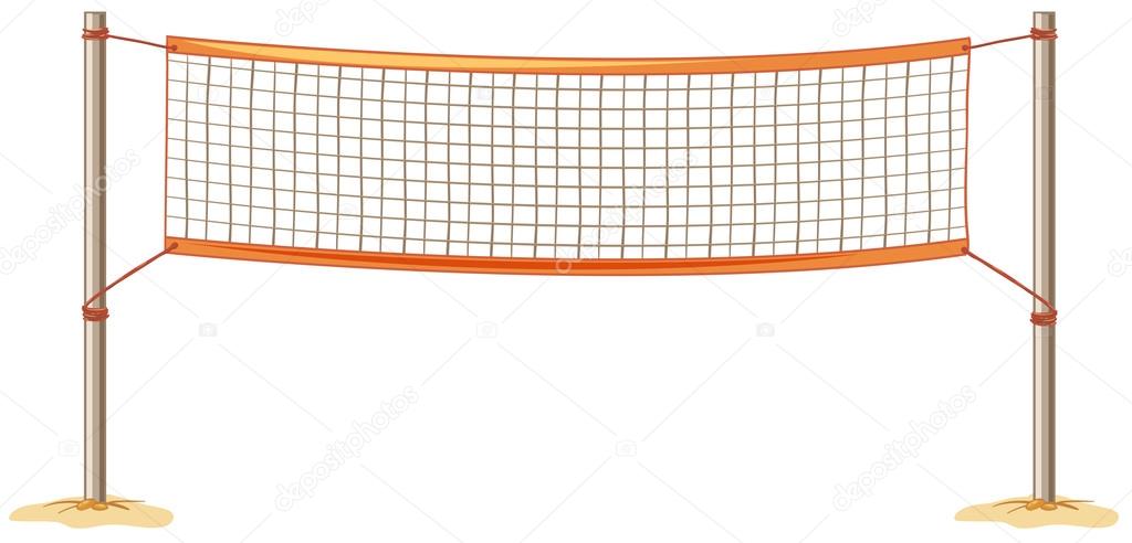 Close up volleyball net