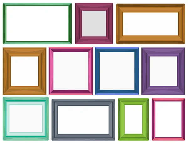 Different sizes for photo frames — Stock Vector