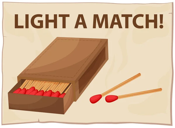 Match — Stock Vector