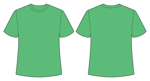 Grön t-tröja — Stock vektor