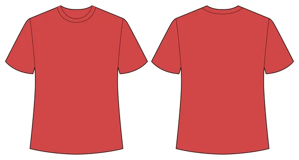 Rotes Hemd — Stockvektor