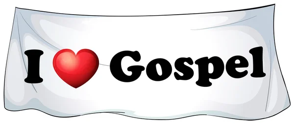 I love Gospel — Stock Vector