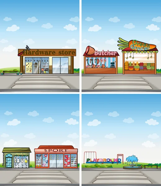 Shops — Stock Vector