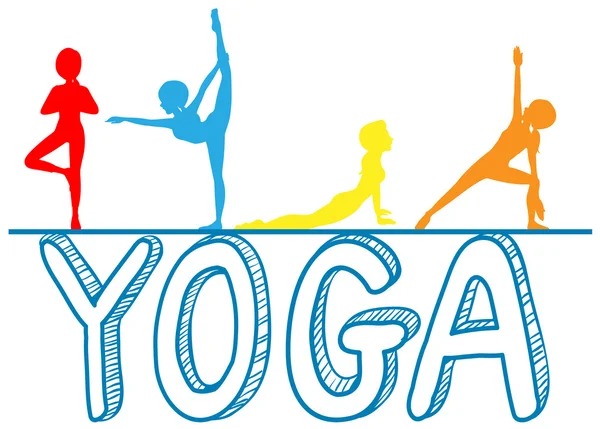 Yoga — Stockvector