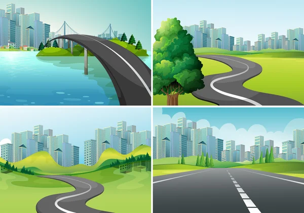 Roads — Stock Vector