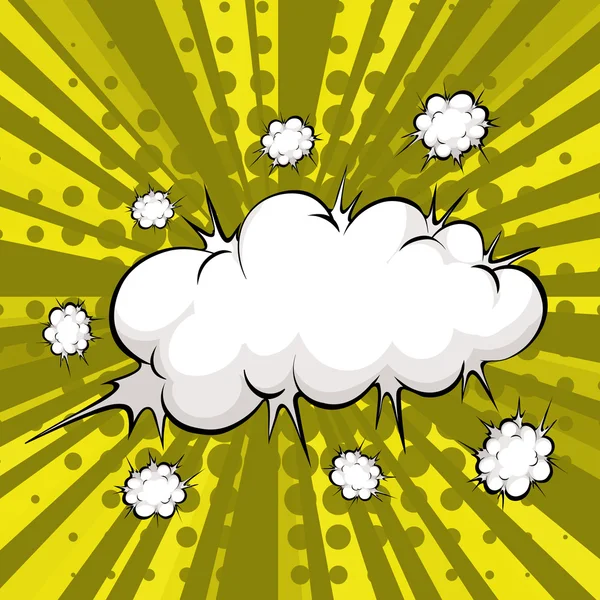 Explozie cloud — Vector de stoc