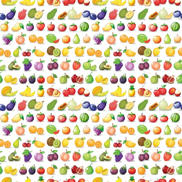 Seamless fruits — Stock Vector