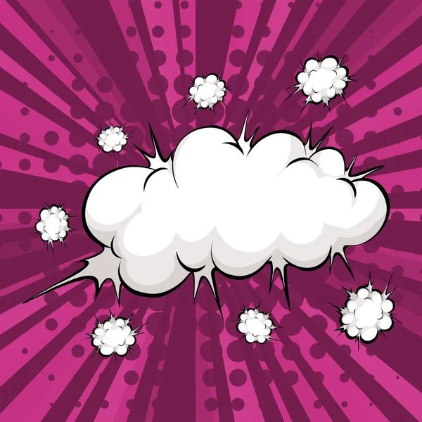 Explosión de nubes — Vector de stock