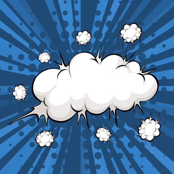 Explosión de nubes — Vector de stock