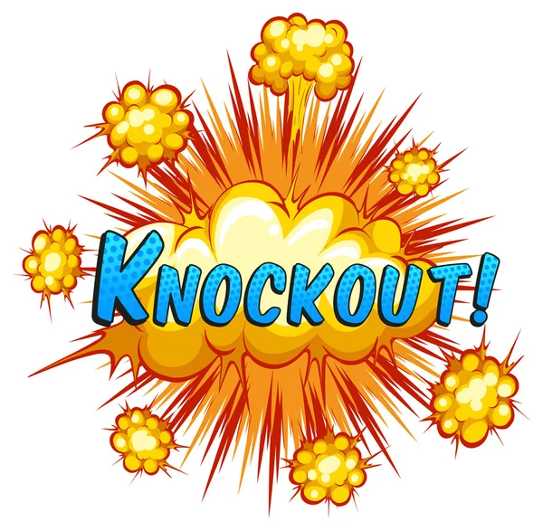 Knockout — Stock vektor