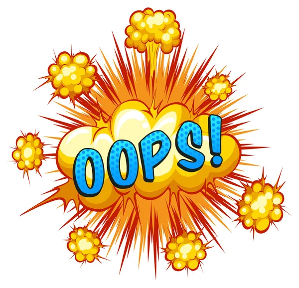 Oops — Stock Vector