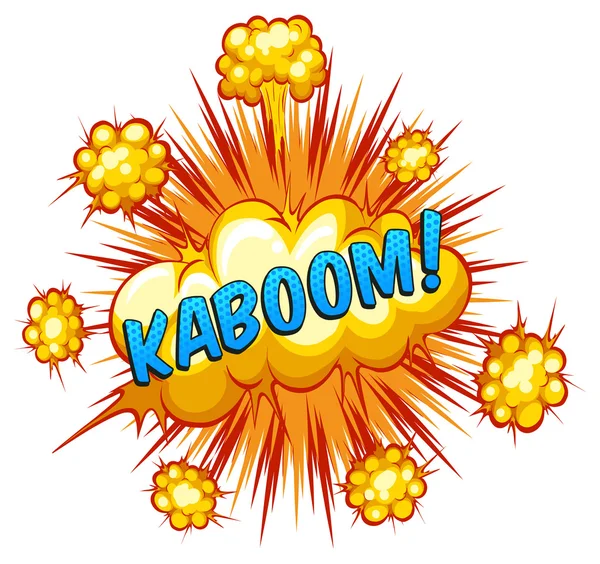 Kaboom — Stock Vector