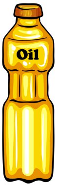 Bottle of oil clipart