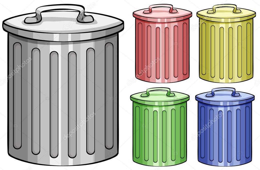 Botes basura Imágenes Gráfico de Botes de basura | Depositphotos