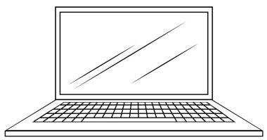 Bilgisayar dizüstü ekran ile
