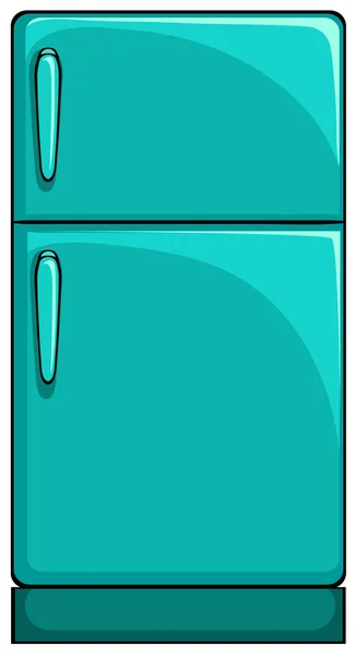 Grande frigorifero blu — Vettoriale Stock