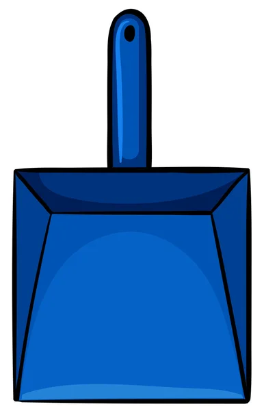 Einfache blaue Kehrschaufel — Stockvektor