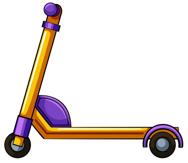 Orange kick scooter — Stock Vector