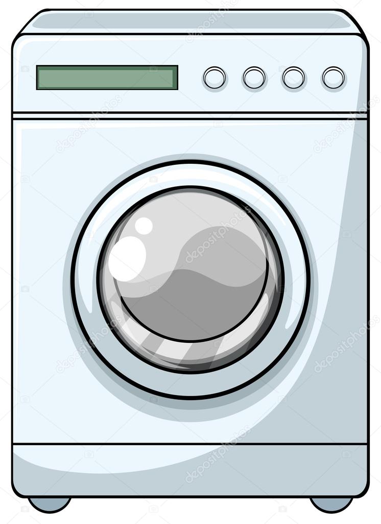 Washing machine with front door