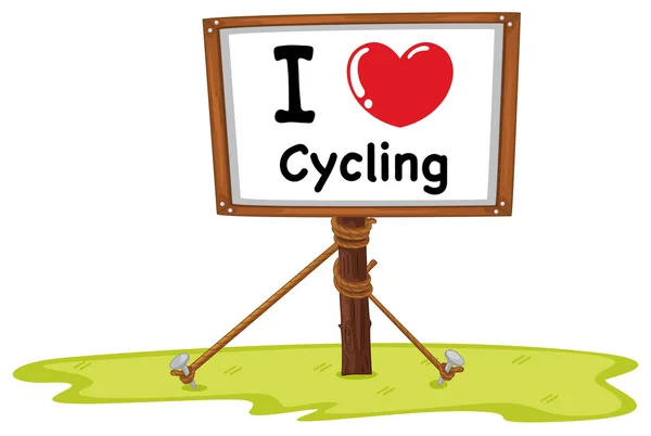 J'adore le vélo — Image vectorielle