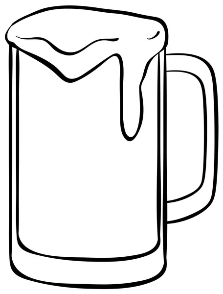 Glass of beer — Stock Vector