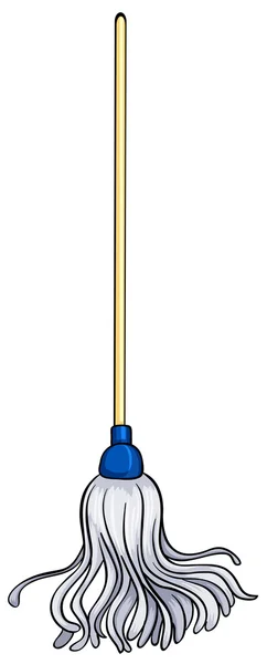 Altmodischer Wischmopp — Stockvektor