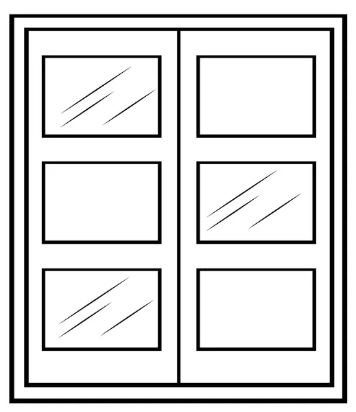 Ventana única — Archivo Imágenes Vectoriales