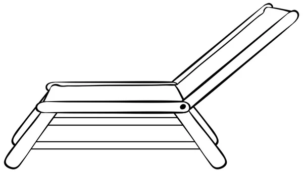 Tengerparti szék — Stock Vector