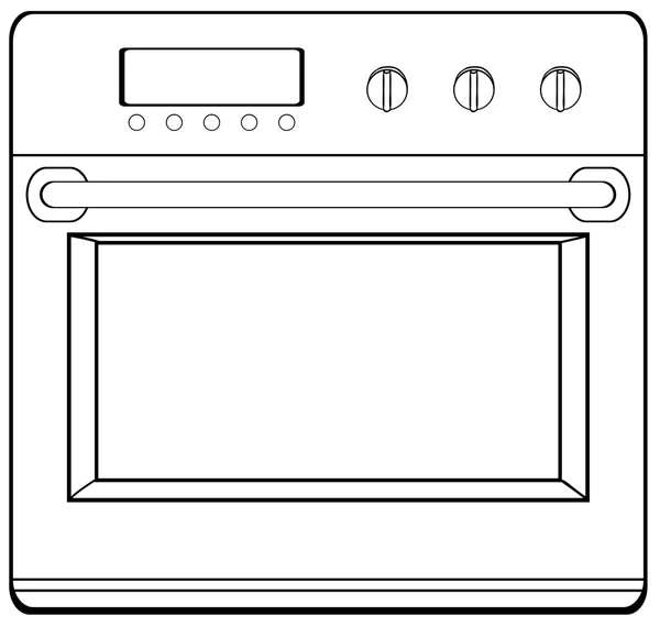 Forno de doodle — Vetor de Stock