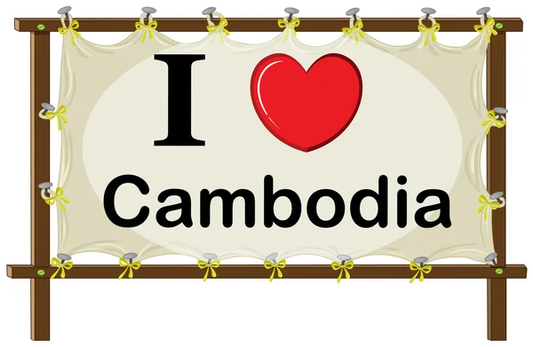 Cambodja — Stockvector