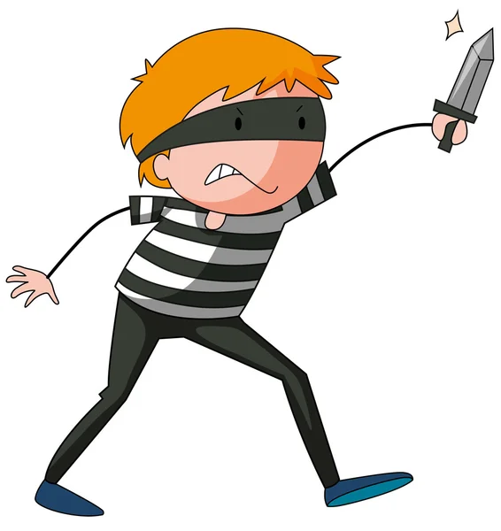 Robber — Stock Vector