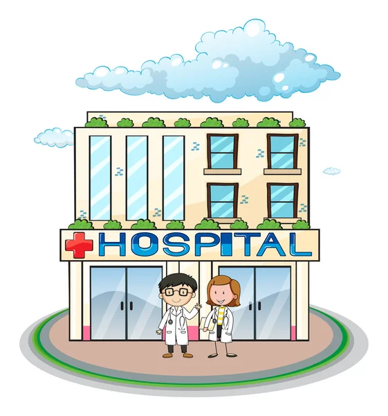 Hospital — Vetor de Stock