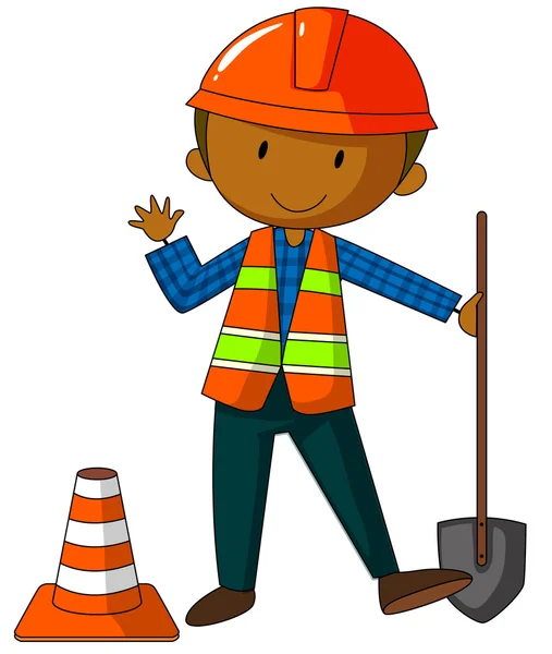 Trabajadores de la construcción — Vector de stock