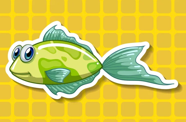 Pescado feliz — Vector de stock