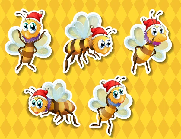 L'abeille vole — Image vectorielle