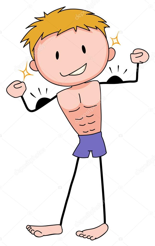 Muscular boy Stock Vector Image by ©interactimages #72294575