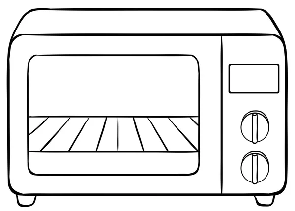 Microondas — Vector de stock