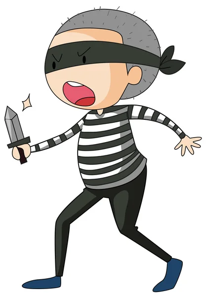 Robber — Stock Vector