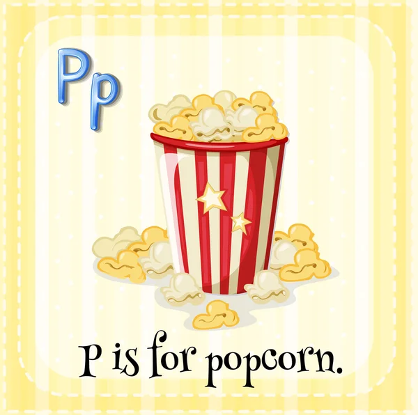 Popcorn — Stockový vektor