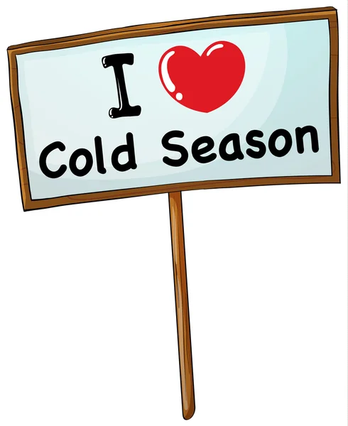 Sezon soğuk — Stok Vektör