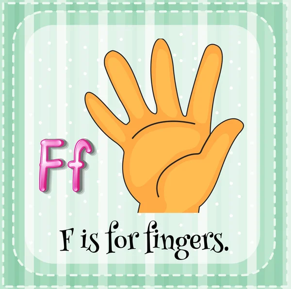 Finger — Stockvektor