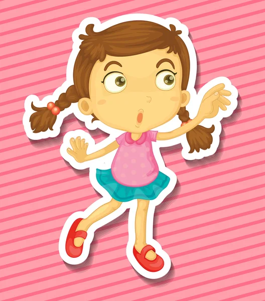 Kid dansen — Stockvector