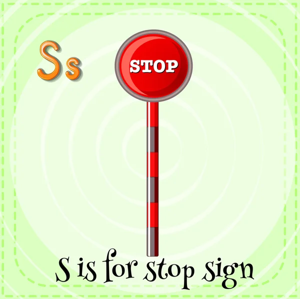 Señal de stop — Vector de stock