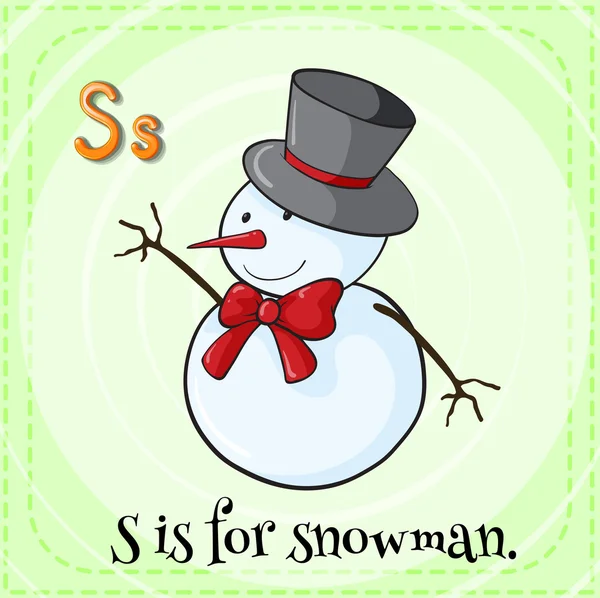 Snowman — Stock Vector