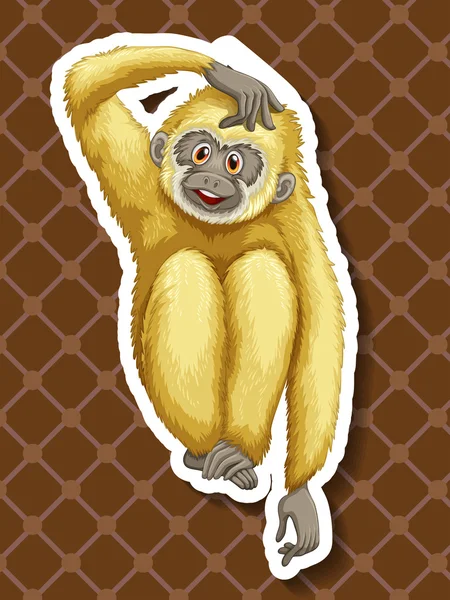 Gibbon. — Vector de stock