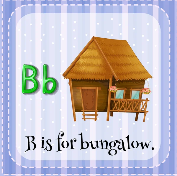 Bungalow — Vector de stock