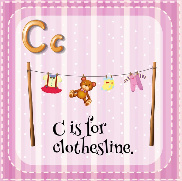 Clothesline — Stock Vector