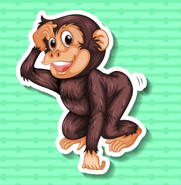 Macaco. — Vetor de Stock