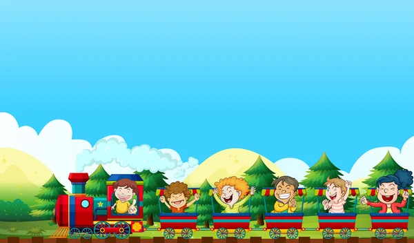 Trian ride — Stock Illustration Trian ride Stock Vector
