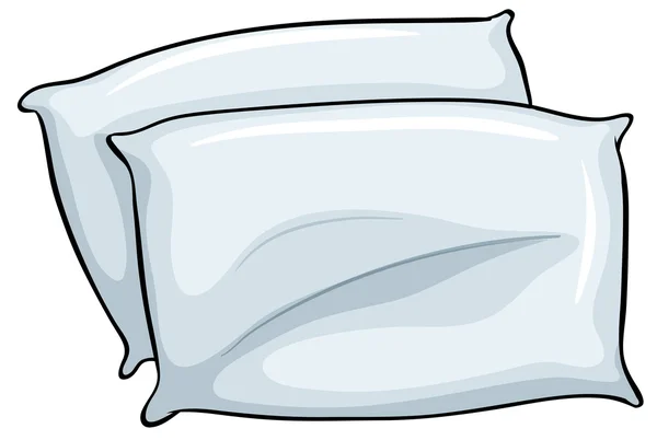 简单的设计的两个枕头 — 图库矢量图片